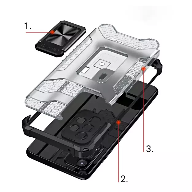 Crystal Ring Case Kickstand Tough Rugged Cover for Samsung Galaxy A72 4G blue 13