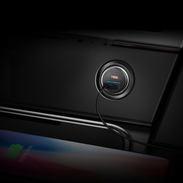 Baseus Circular PPS smart car charger with USB Quick Charge 4.0 QC 4.0 and USB-C PD 3.0 SCP ports black (CCALL-YS01) 9