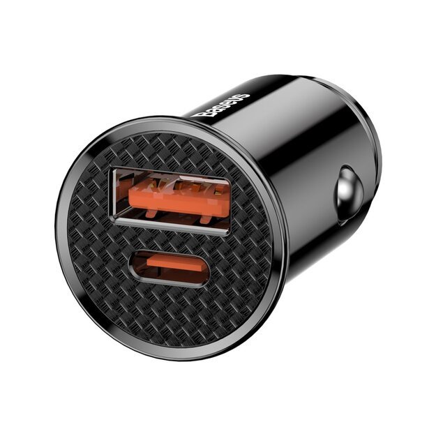 Baseus Circular PPS smart car charger with USB Quick Charge 4.0 QC 4.0 and USB-C PD 3.0 SCP ports black (CCALL-YS01) 2