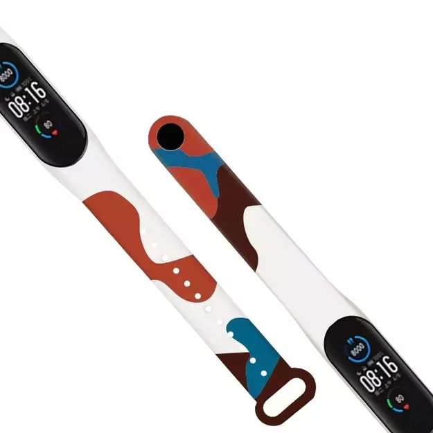 Strap Moro band for Xiaomi Mi Band 5 / 6 silicone strap watch bracelet pattern 8 6