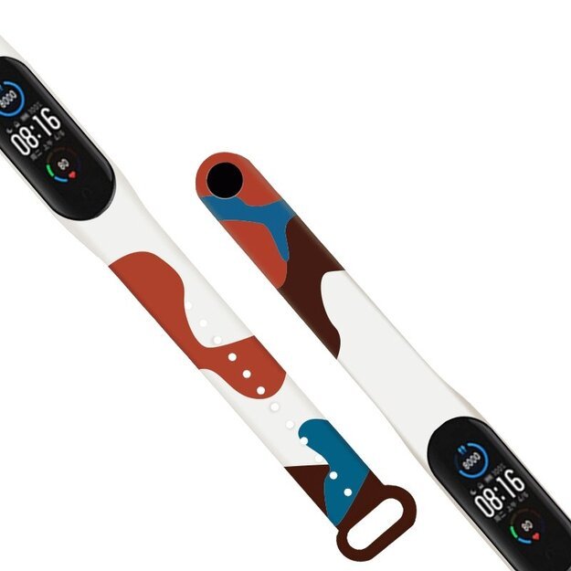 Strap Moro band for Xiaomi Mi Band 5 / 6 silicone strap watch bracelet pattern 8 2