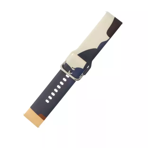 Strap Moro for Samsung Galaxy Watch 45 / 46 / 47 mm silicone bracelet watch band - pattern 13