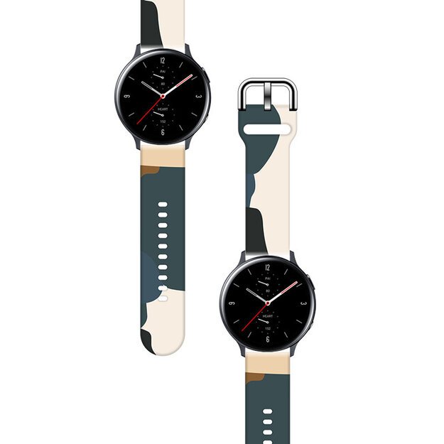 Strap Moro for Samsung Galaxy Watch 45 / 46 / 47 mm silicone bracelet watch band - pattern 13 1