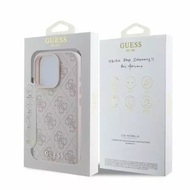 Guess 4G Classic iPhone 16 Pro Case - Pink 3
