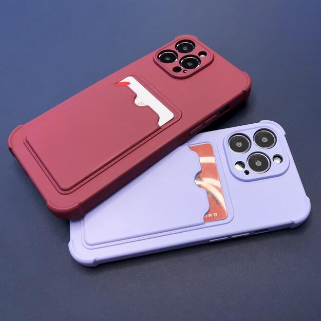 Card Armor Case Pouch Cover for iPhone 11 Pro Max Card Wallet Silicone Air Bag Armor Red 5
