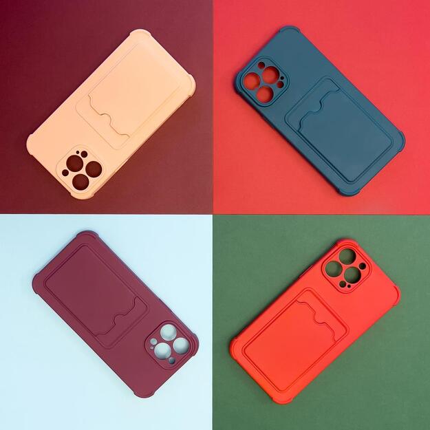 Card Armor Case Pouch Cover for iPhone 11 Pro Max Card Wallet Silicone Air Bag Armor Red 2
