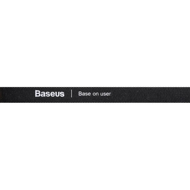 Baseus Rainbow Circle hook and loop Straps - velcro tape cable organizer 1m black (ACMGT-E01) 3