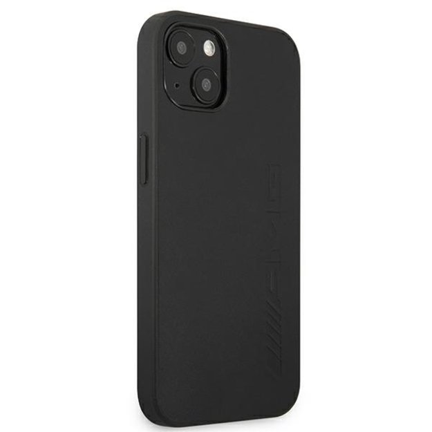 AMG AMHCP13SDOLBK iPhone 13 mini 5,4  czarny/black hardcase Leather Hot Stamped 3