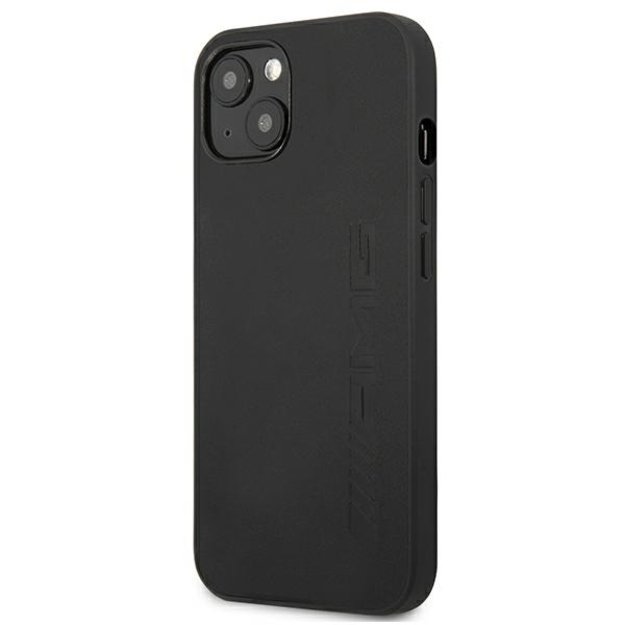 AMG AMHCP13SDOLBK iPhone 13 mini 5,4  czarny/black hardcase Leather Hot Stamped 1