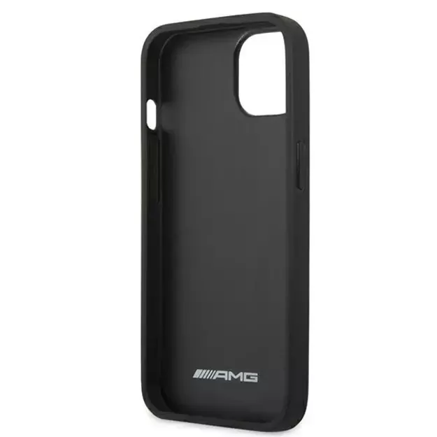 AMG AMHCP13SDOLBK iPhone 13 mini 5,4  czarny/black hardcase Leather Hot Stamped 13