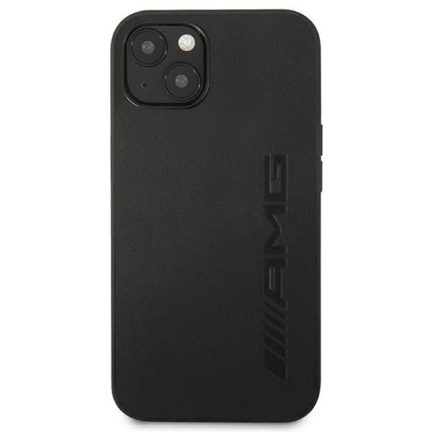 AMG AMHCP13SDOLBK iPhone 13 mini 5,4  czarny/black hardcase Leather Hot Stamped 2