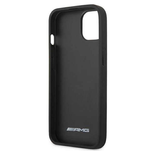 AMG AMHCP13SDOLBK iPhone 13 mini 5,4  czarny/black hardcase Leather Hot Stamped 6