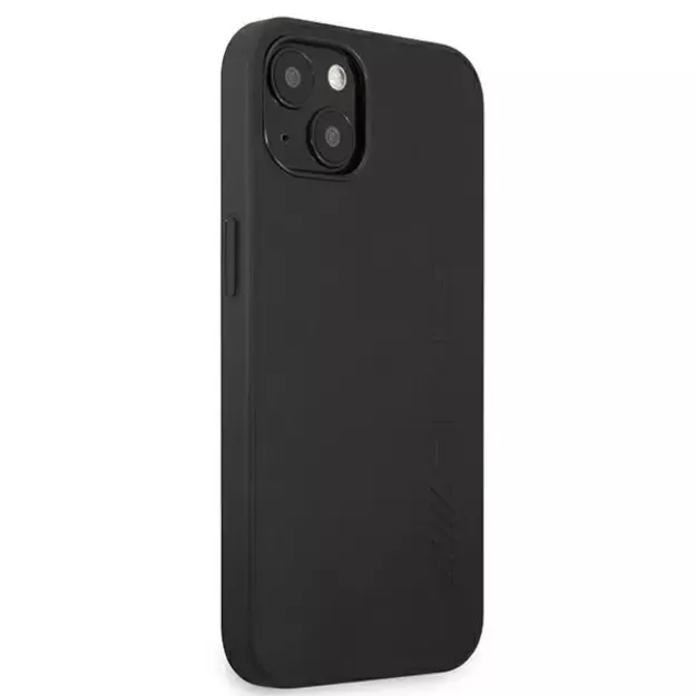AMG AMHCP13SDOLBK iPhone 13 mini 5,4  czarny/black hardcase Leather Hot Stamped 10