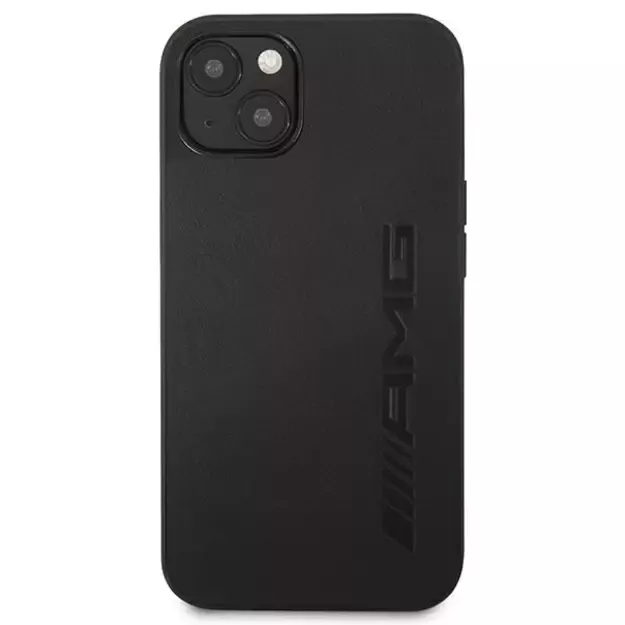 AMG AMHCP13SDOLBK iPhone 13 mini 5,4  czarny/black hardcase Leather Hot Stamped 9