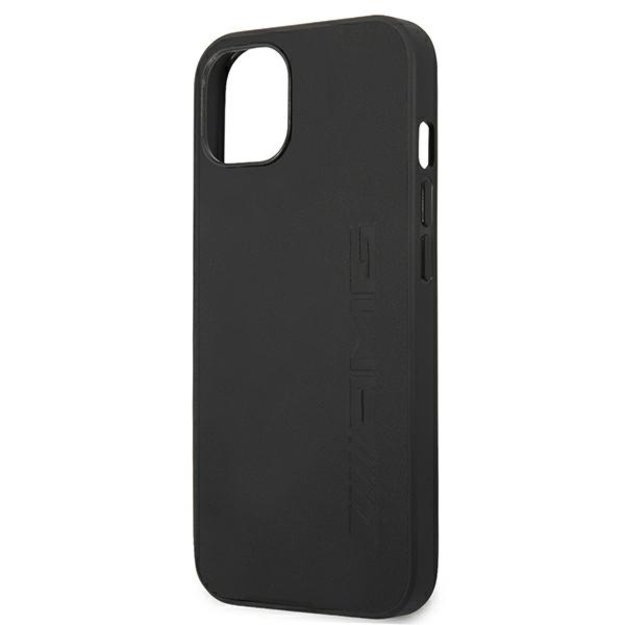 AMG AMHCP13SDOLBK iPhone 13 mini 5,4  czarny/black hardcase Leather Hot Stamped 5
