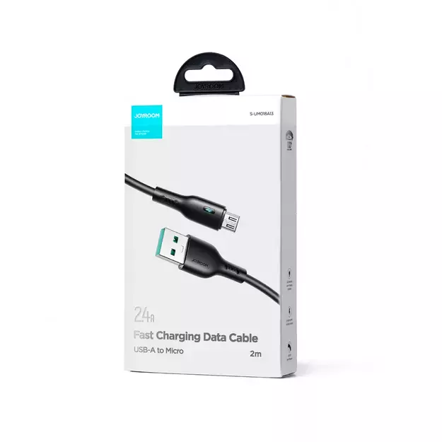 Joyroom Premium Series A13 USB-A / micro USB 2.4A cable 2m - black 1