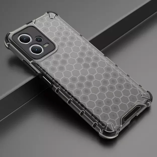 Honeycomb case for Xiaomi Redmi Note 12 5G / Poco X5 5G armored hybrid cover black 20