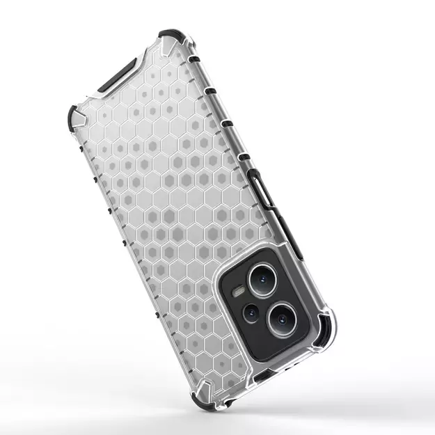 Honeycomb case for Xiaomi Redmi Note 12 5G / Poco X5 5G armored hybrid cover black 18