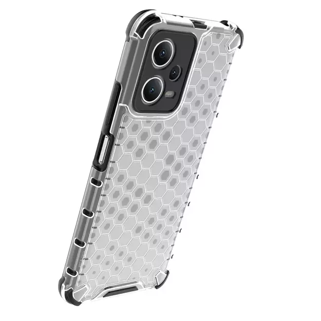 Honeycomb case for Xiaomi Redmi Note 12 5G / Poco X5 5G armored hybrid cover black 19