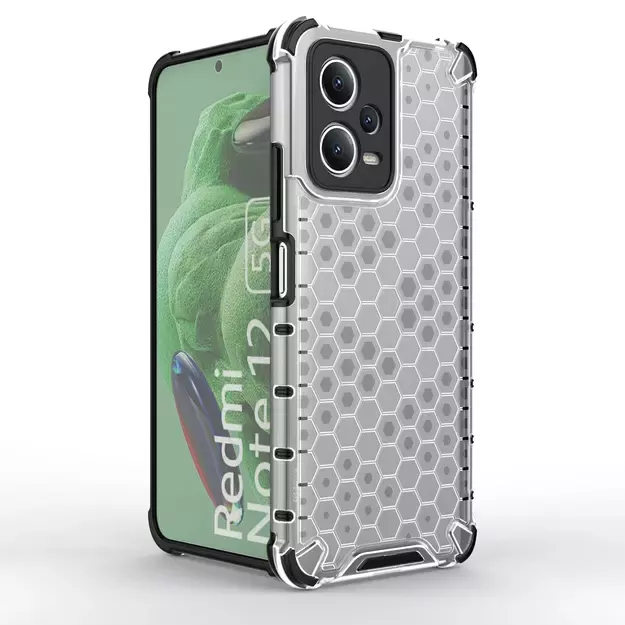 Honeycomb case for Xiaomi Redmi Note 12 5G / Poco X5 5G armored hybrid cover black 8