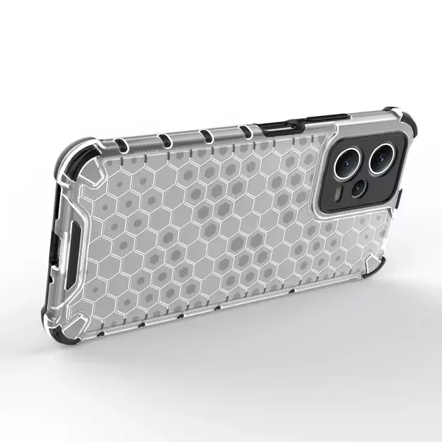 Honeycomb case for Xiaomi Redmi Note 12 5G / Poco X5 5G armored hybrid cover black 17