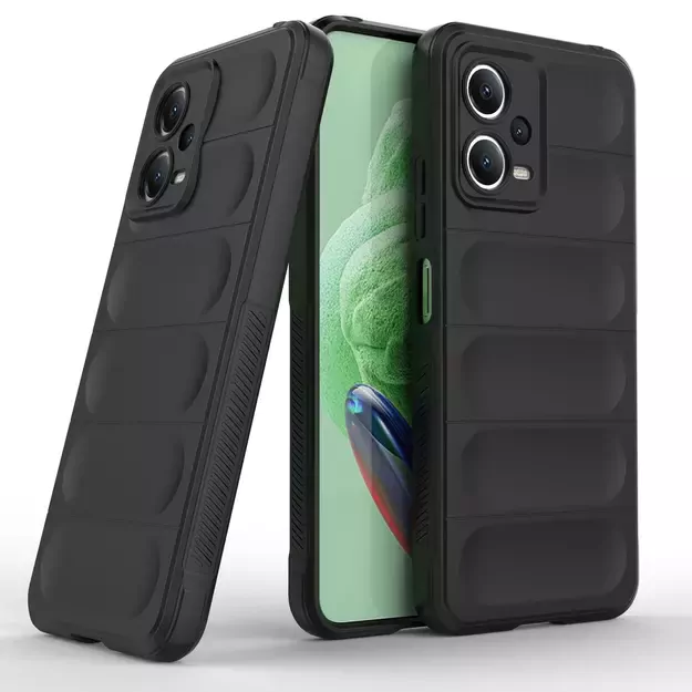 Magic Shield Case for Xiaomi Redmi Note 12 5G / Poco X5 5G Flexible Armor Cover Black 22