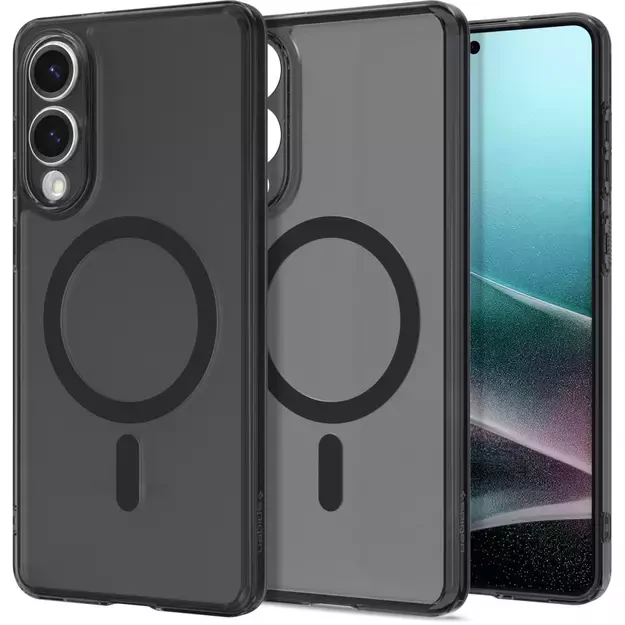 Spigen Ultra Hybrid Mag Case with MagSafe for Samsung Galaxy S25 Edge - Black Translucent