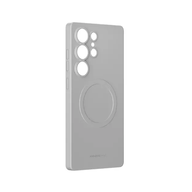 AmazingThing Minimal Air Case with Magnetic Ring for Samsung Galaxy S25 Ultra - Gray 3