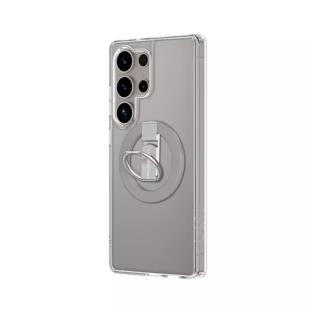AmazingThing Minimal Mag Case with Magnetic Ring and Magnetic Ring for Samsung Galaxy S25 Ultra - Transparent 7
