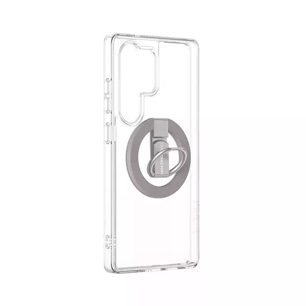 AmazingThing Minimal Mag Case with Magnetic Ring and Magnetic Ring for Samsung Galaxy S25 Ultra - Transparent 8