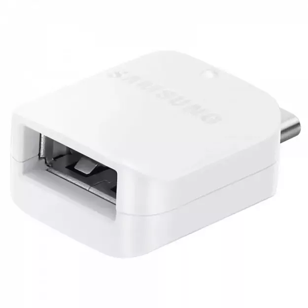Samsung EE-UN930 USB-A to USB-C OTG Adapter (Bulk - Replacement Packaging) - White 1