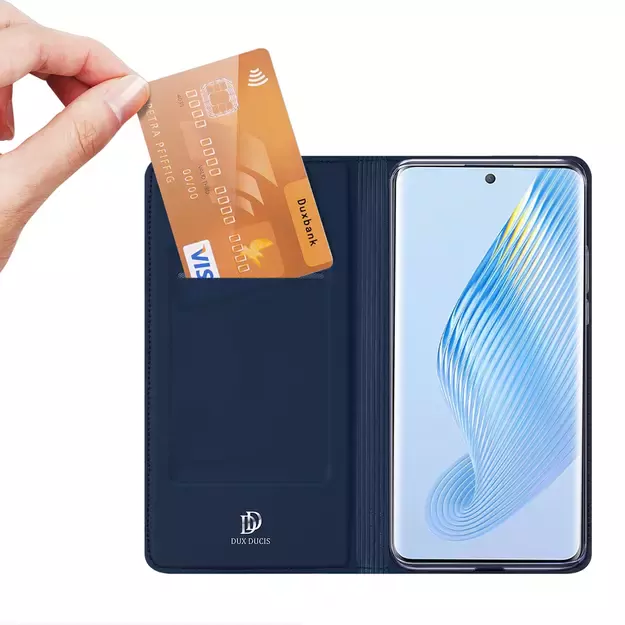 Dux Ducis Skin Pro Case for Honor Magic5 Flip Card Wallet Stand Blue 1