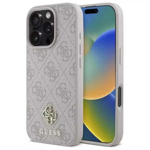 Guess 4G Small Classic MagSafe Case for iPhone 16 Pro Max - Pink