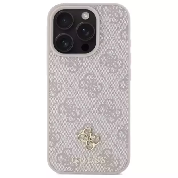 Guess 4G Small Classic MagSafe Case for iPhone 16 Pro Max - Pink 7