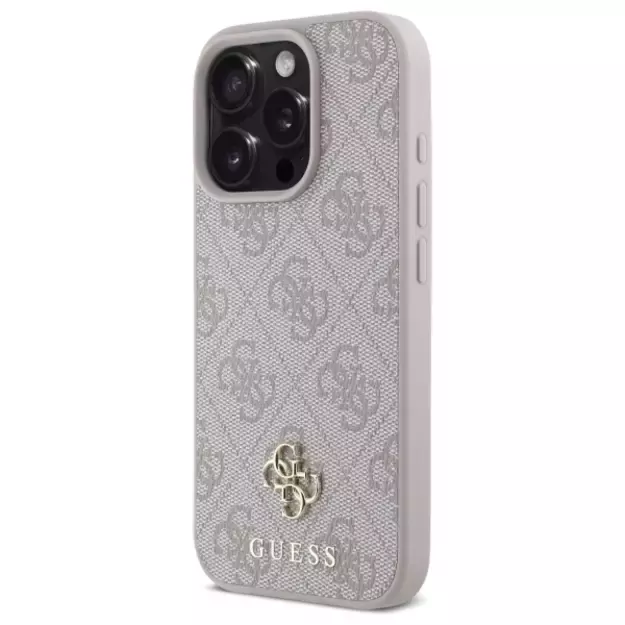 Guess 4G Small Classic MagSafe Case for iPhone 16 Pro Max - Pink 1