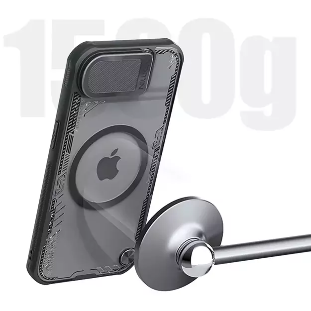 Nillkin Iceblade Prop Magnetic Case with Lens Cover and Stand for iPhone 16e - Black 5