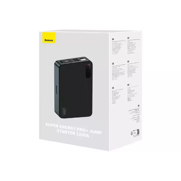 Jump Starter Power Bank for Car 1200A Baseus Super Energy Pro+ - Black 6