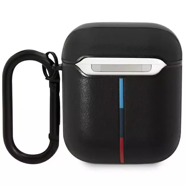 BMW BMA222PVTK AirPods 1/2 cover black/black Leather Curved Line 1