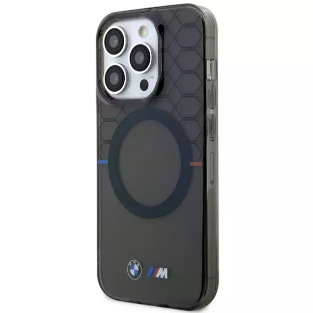Case BMW BMHMP14LHGPK iPhone 14 Pro 6.1&quot  Grey/Grey Pattern MagSafe 1