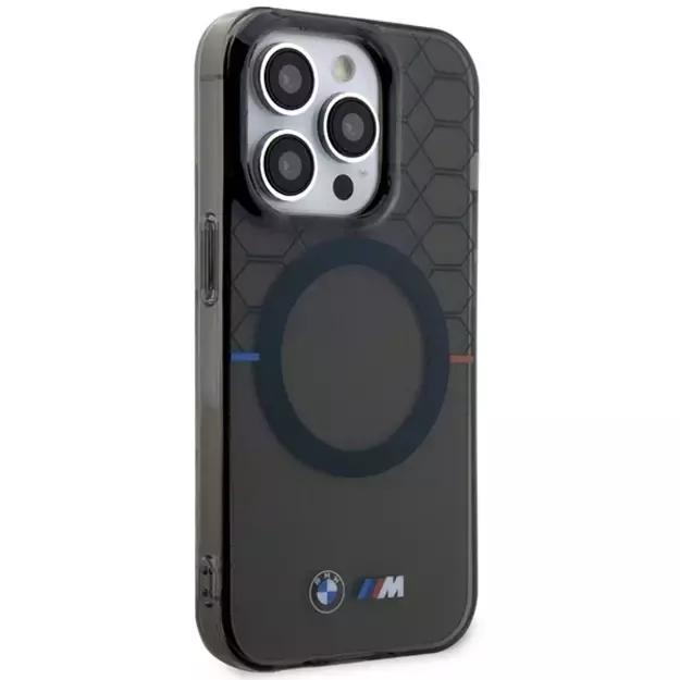 Case BMW BMHMP14LHGPK iPhone 14 Pro 6.1&quot  Grey/Grey Pattern MagSafe 3