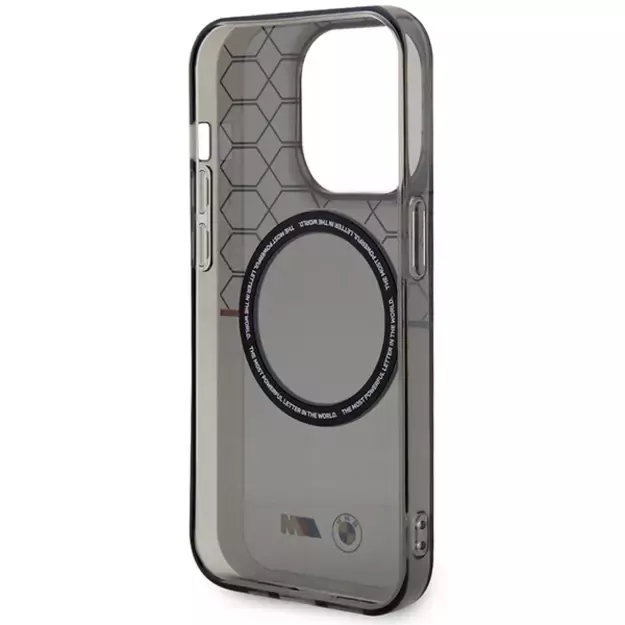 Case BMW BMHMP14LHGPK iPhone 14 Pro 6.1&quot  Grey/Grey Pattern MagSafe 6