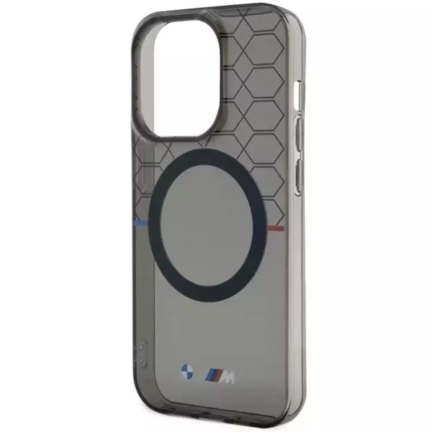 Case BMW BMHMP14LHGPK iPhone 14 Pro 6.1&quot  Grey/Grey Pattern MagSafe 5
