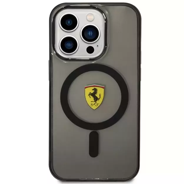 Ferrari FEHMP14XURKK iPhone 14 Pro Max 6.7  black/black hardcase Translucent Magsafe 2