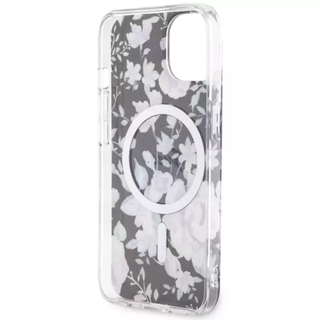 Guess GUHMP14MHCFWSK iPhone 14 Plus 6.7  black/black hardcase Flower MagSafe 6