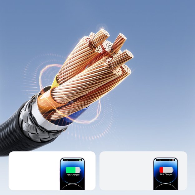 Joyroom S-A28 Flash Series 30W USB-C - Lightning cable 1m - black 2