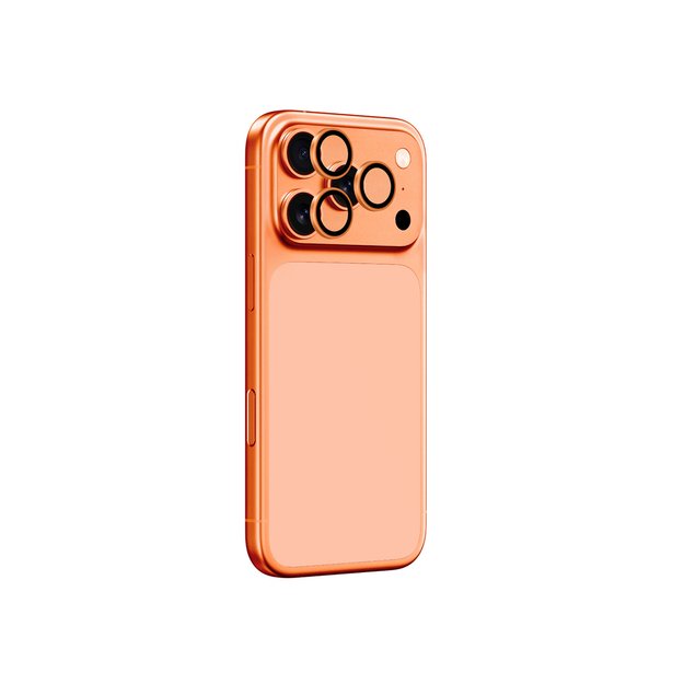 AmazingThing AR Sapphire Camera Lens Glass for iPhone 17 Pro / Pro Max - with Orange Frame 2