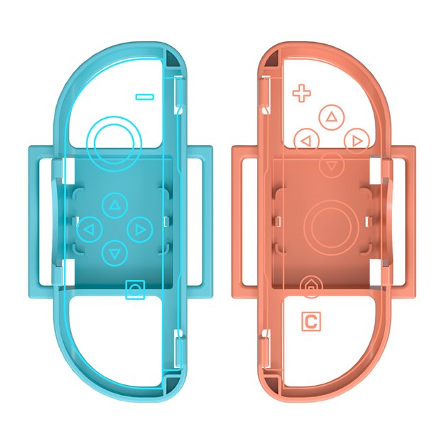 Nintendo Switch 23-in-1 Family Accessory Pack 2 - Orange and Blue Set 37