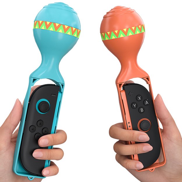 Nintendo Switch 23-in-1 Family Accessory Pack 2 - Orange and Blue Set 16