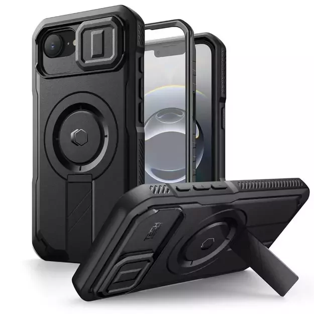 Tech-Protect Kevlar Magsafe Case for iPhone 16e - Black