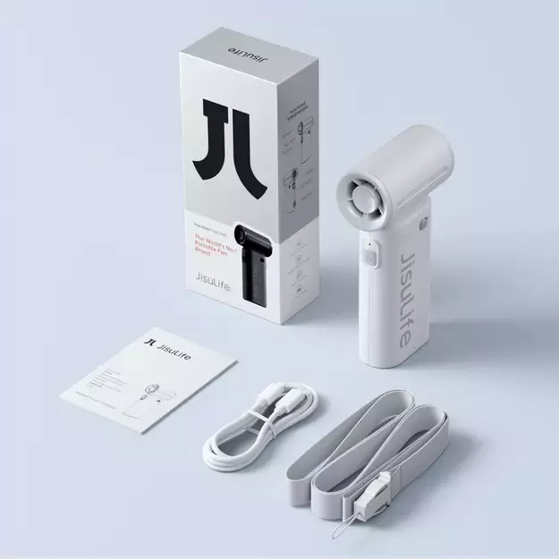 Jisulife Handheld Fan Life9 3600mAh Portable Mini Blower USB Fan - Gray 9